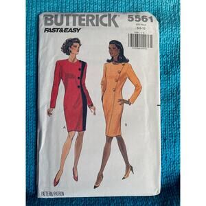 Butterick Sewing pattern 5561 dress suit 1980s sz 6 8 10